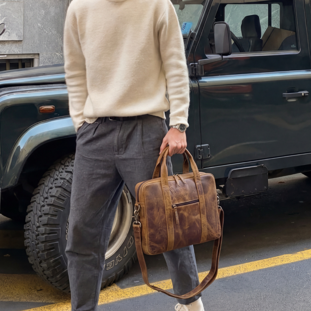 Brown Mayfair Laptop Case